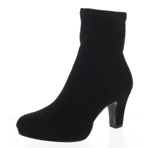 solana Womens Zip Up Round Toe Ankle Boots