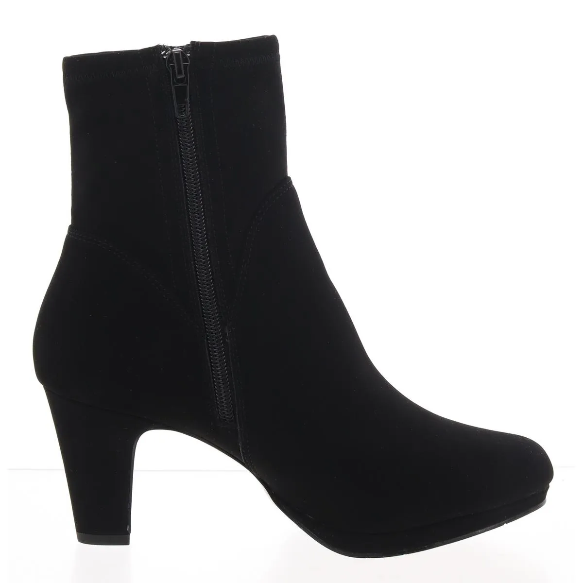 solana Womens Zip Up Round Toe Ankle Boots