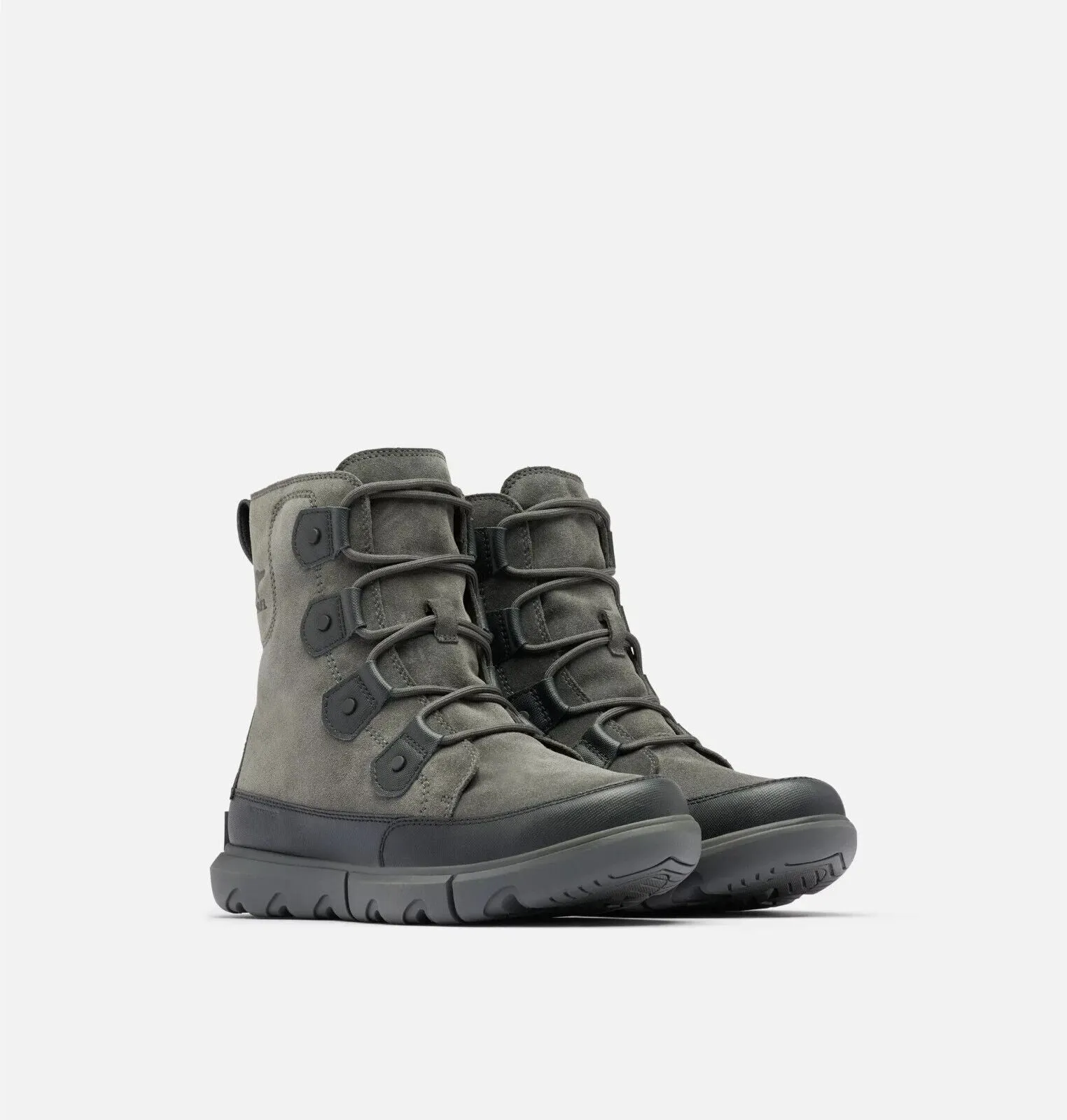 Sorel Explorer 1977211010 Men's Black Jet Suede Waterproof Winter Boots EEE3821