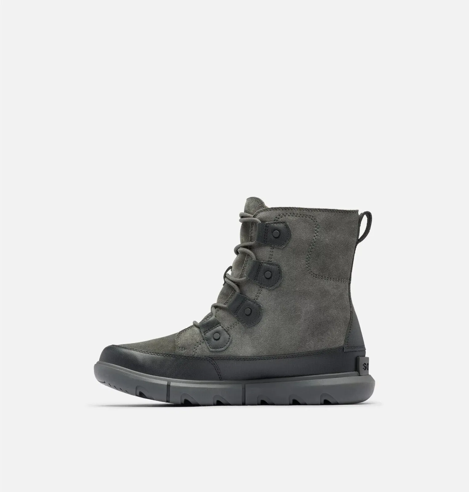 Sorel Explorer 1977211010 Men's Black Jet Suede Waterproof Winter Boots EEE3821