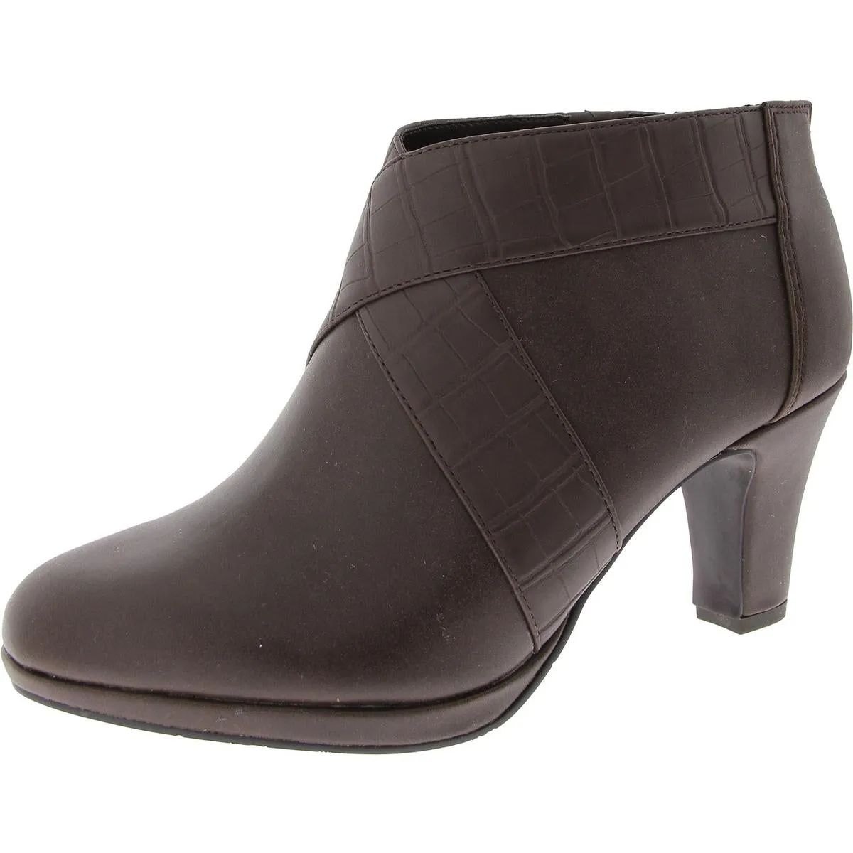 Spice Womens Faux Leather Ankle Booties