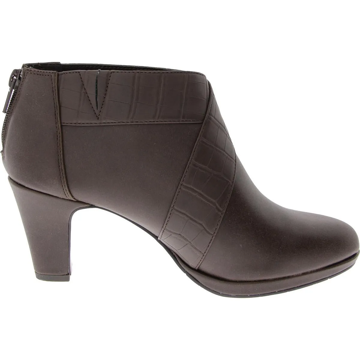 Spice Womens Faux Leather Ankle Booties