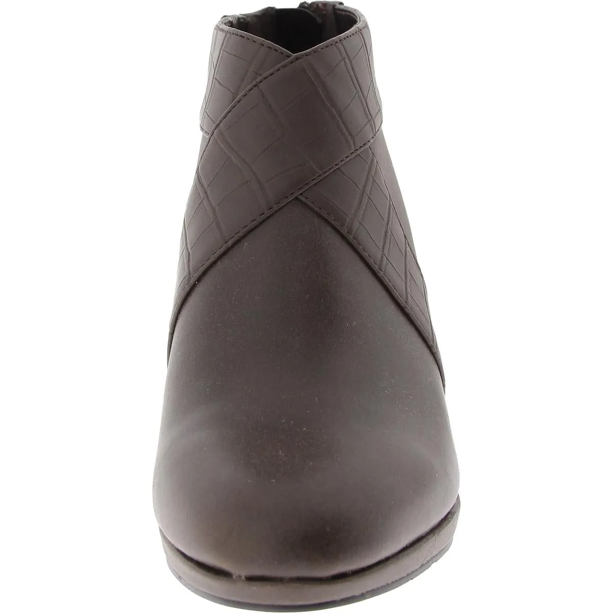 Spice Womens Faux Leather Ankle Booties