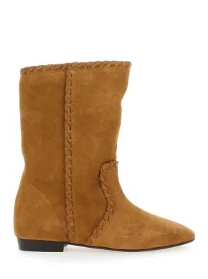 Staeni-Gd Brown Suede Ankle Boots