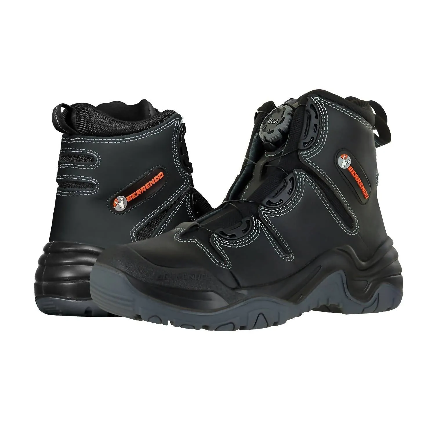 Steel Toe Work Boots 6 In Black