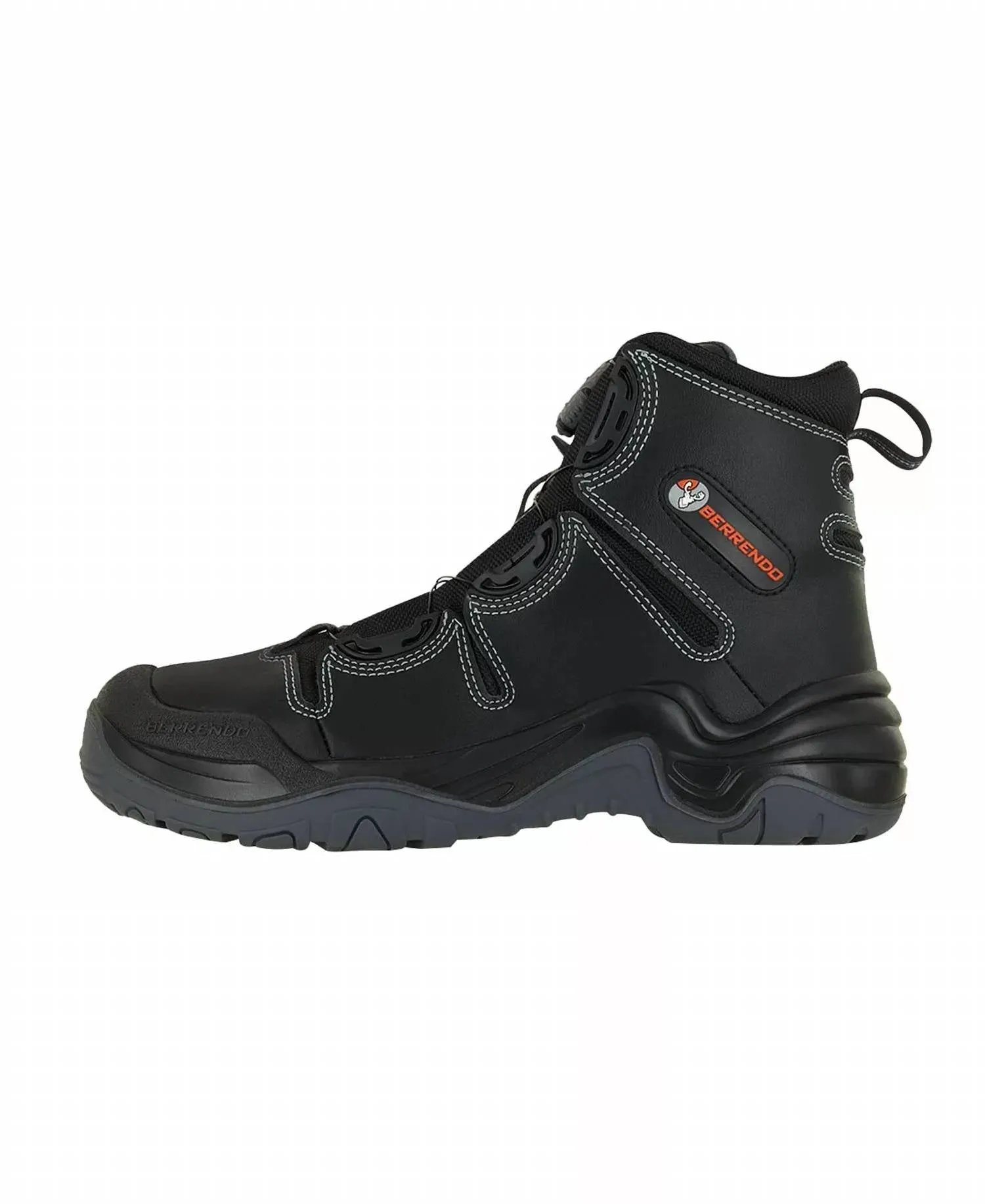 Steel Toe Work Boots 6 In Black