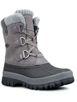 Stormy Womens Suede Faux Fur Lined Winter & Snow Boots