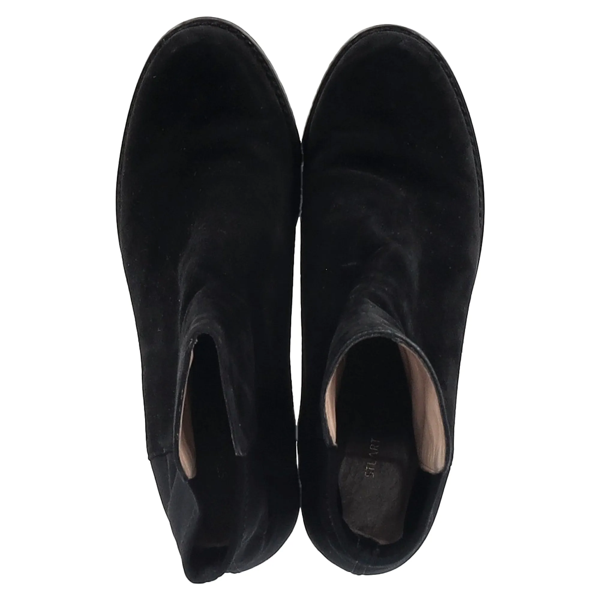 Stuart Weitzman Ankle Boots in Black Suede