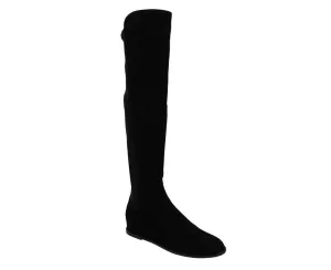 Stuart Weitzman Women's Suede Hidden Wedge Knee-High Boot