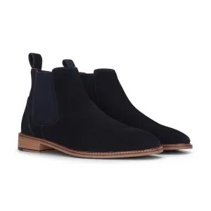 Suede Leather Slip On Chelsea Ankle Boots