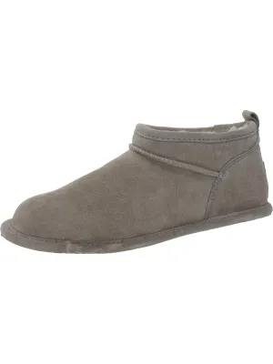 Super Shorty Womens Suede Wool Blend Lined Winter & Snow Boots