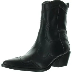 SWIFTY Womens Embroidered Manmade Cowboy, Western Boots