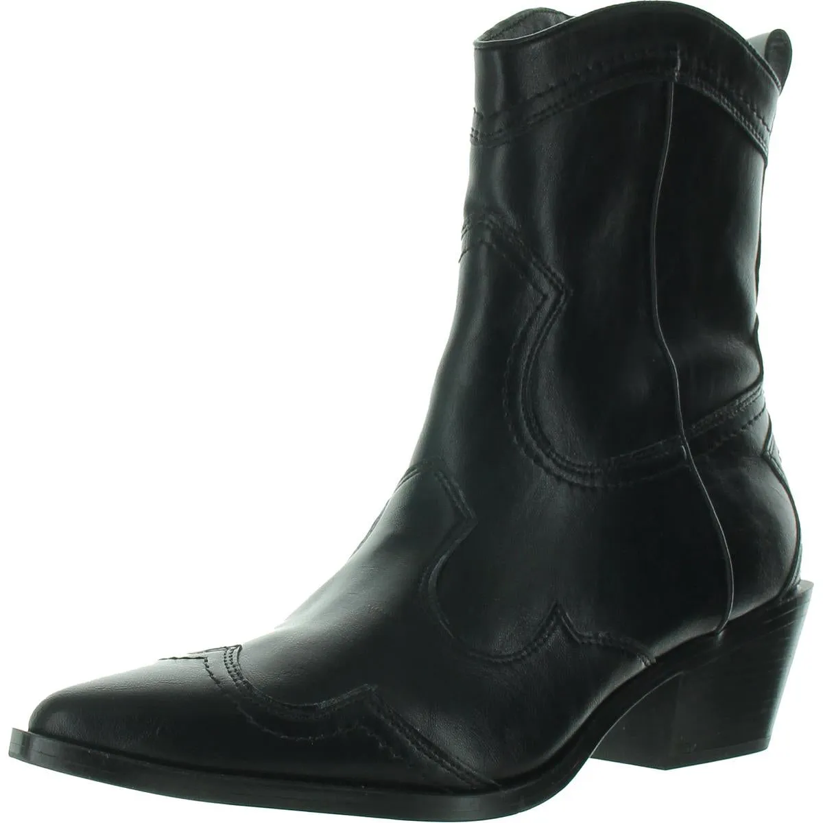 SWIFTY Womens Embroidered Manmade Cowboy, Western Boots