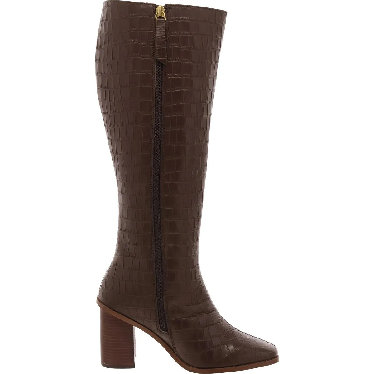 Tamori Womens Zipper Leather Knee-High Boots