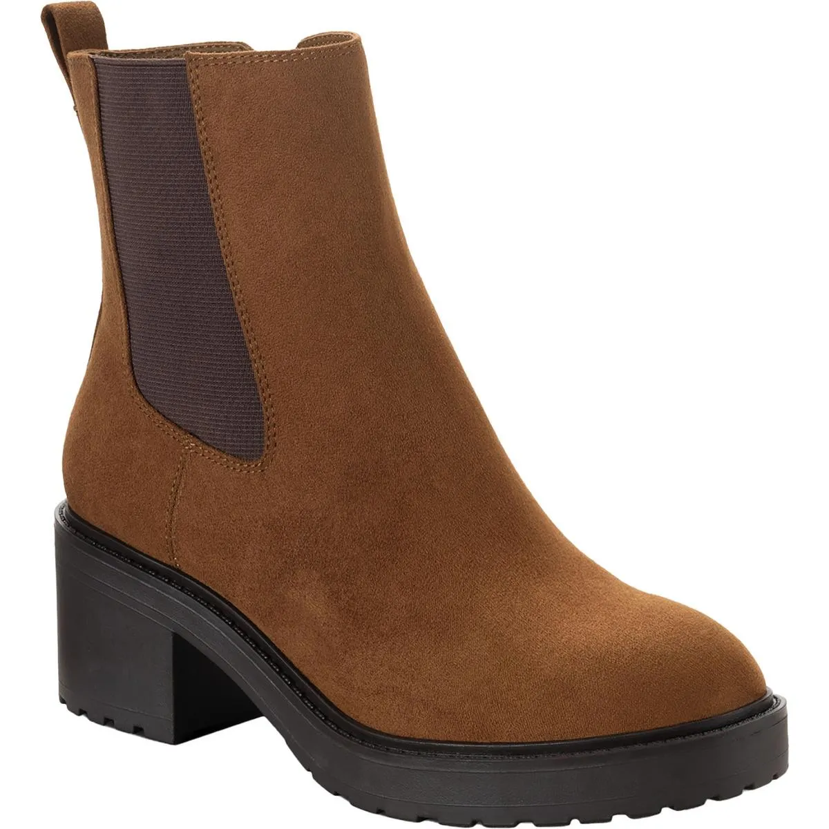 Tashh Womens Zipper Manmade Ankle Boots