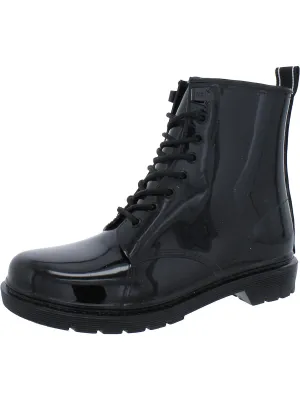 Tavie Womens Rubber Lace-Up Rain Boots