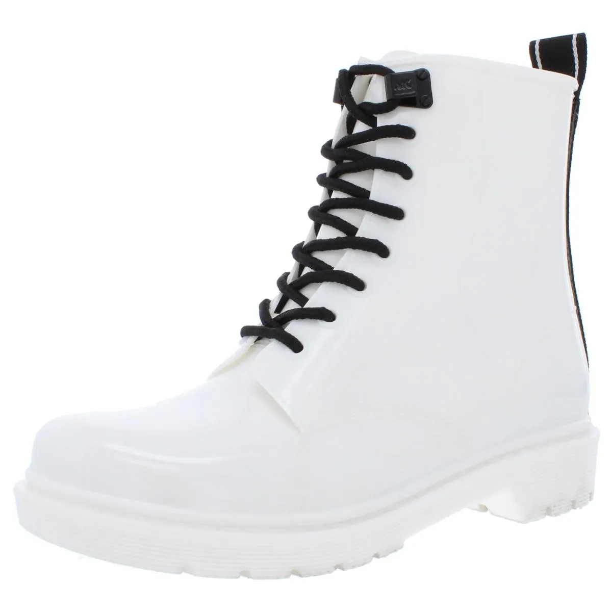 Tavie Womens Rubber Lace-Up Rain Boots