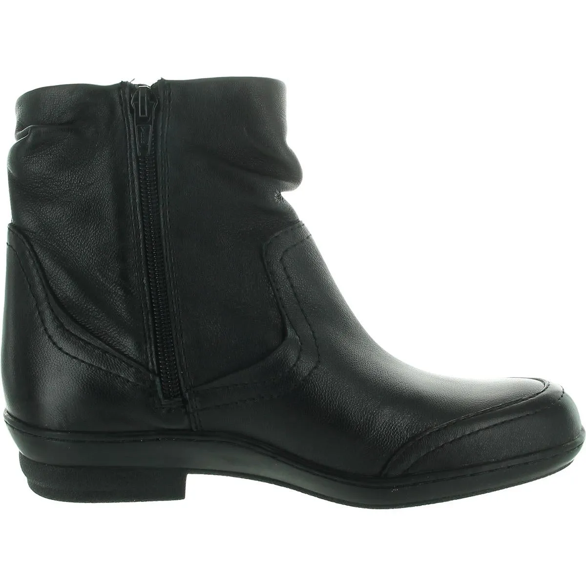 Tennassee Womens Zipper Leather Ankle Boots