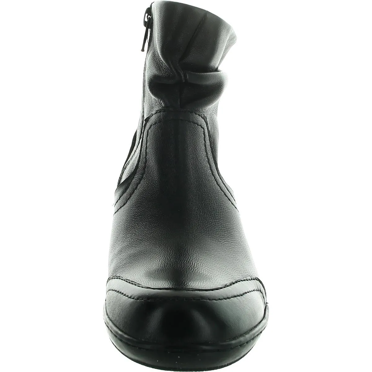 Tennassee Womens Zipper Leather Ankle Boots