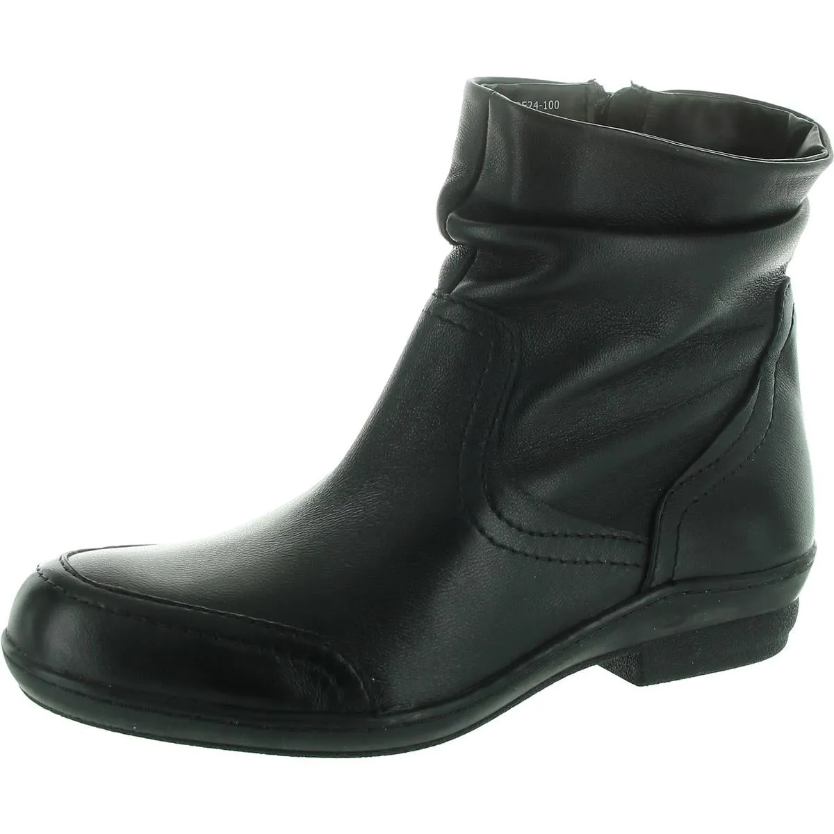 Tennassee Womens Zipper Leather Ankle Boots