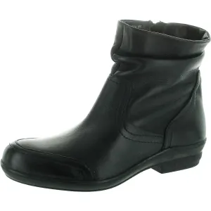 Tennassee Womens Zipper Leather Ankle Boots