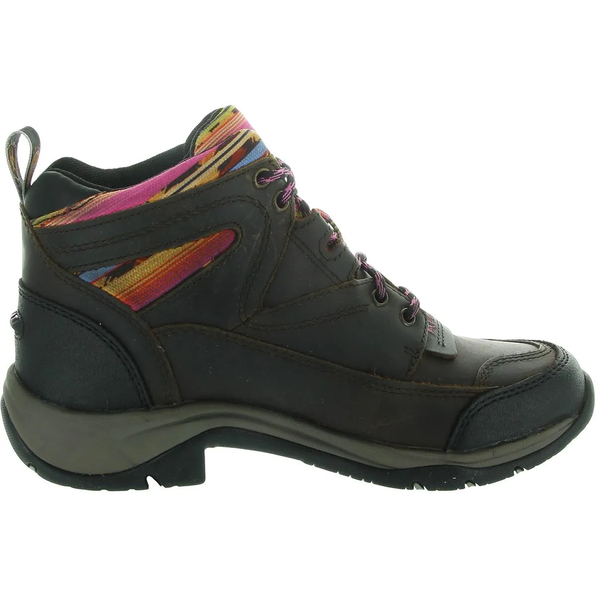 TERRAIN Womens Cushioned Footbed Leather Hiking Boots
