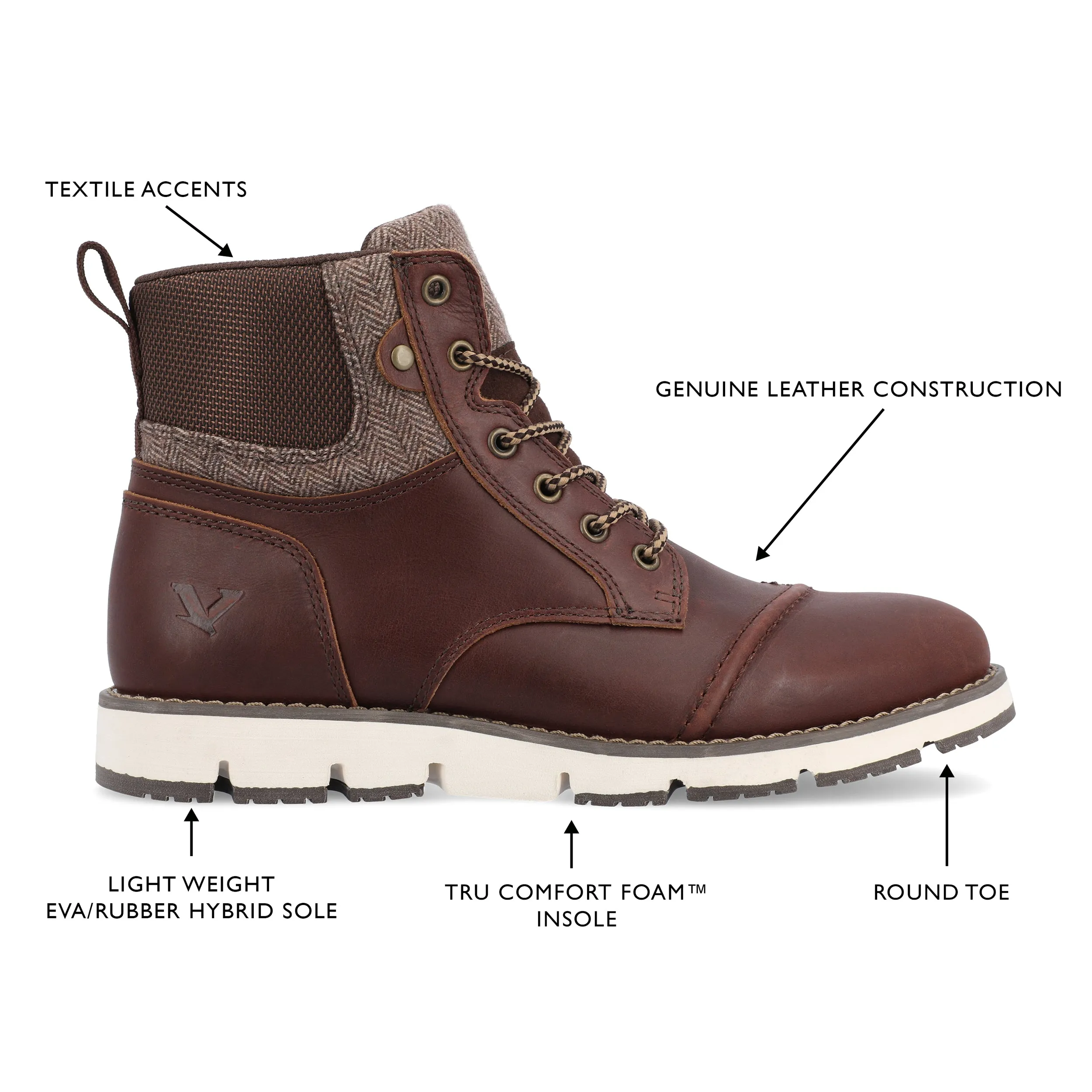 Territory Raider Wide Width Cap Toe Ankle Boot