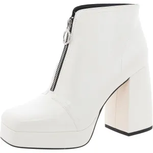 The Uplift Bootie Womens Zipper Faux Leather Booties