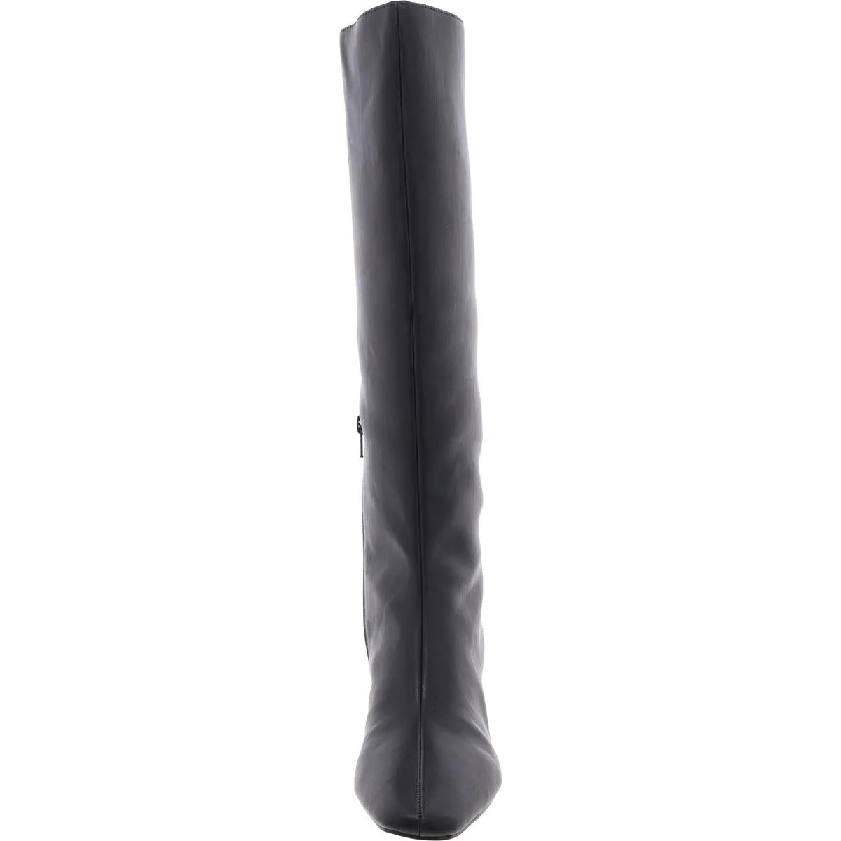 The Zaharrah Boot Womens Zipper Faux Leather Knee-High Boots