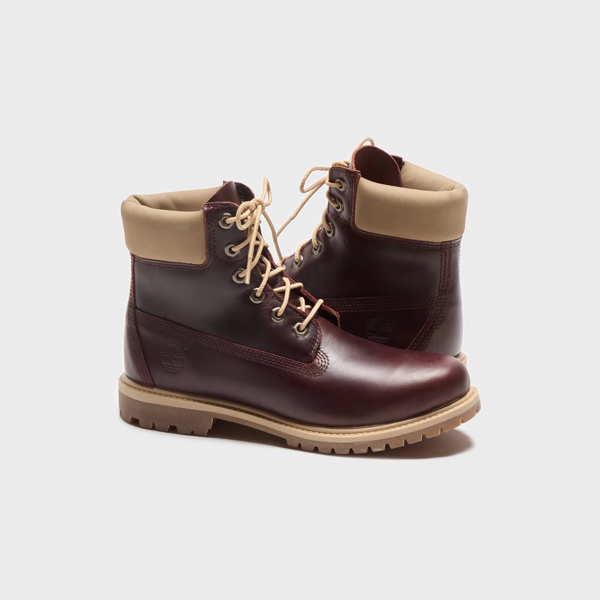 Timberland Premium 6-Inch Lace Up Boot - Burgundy