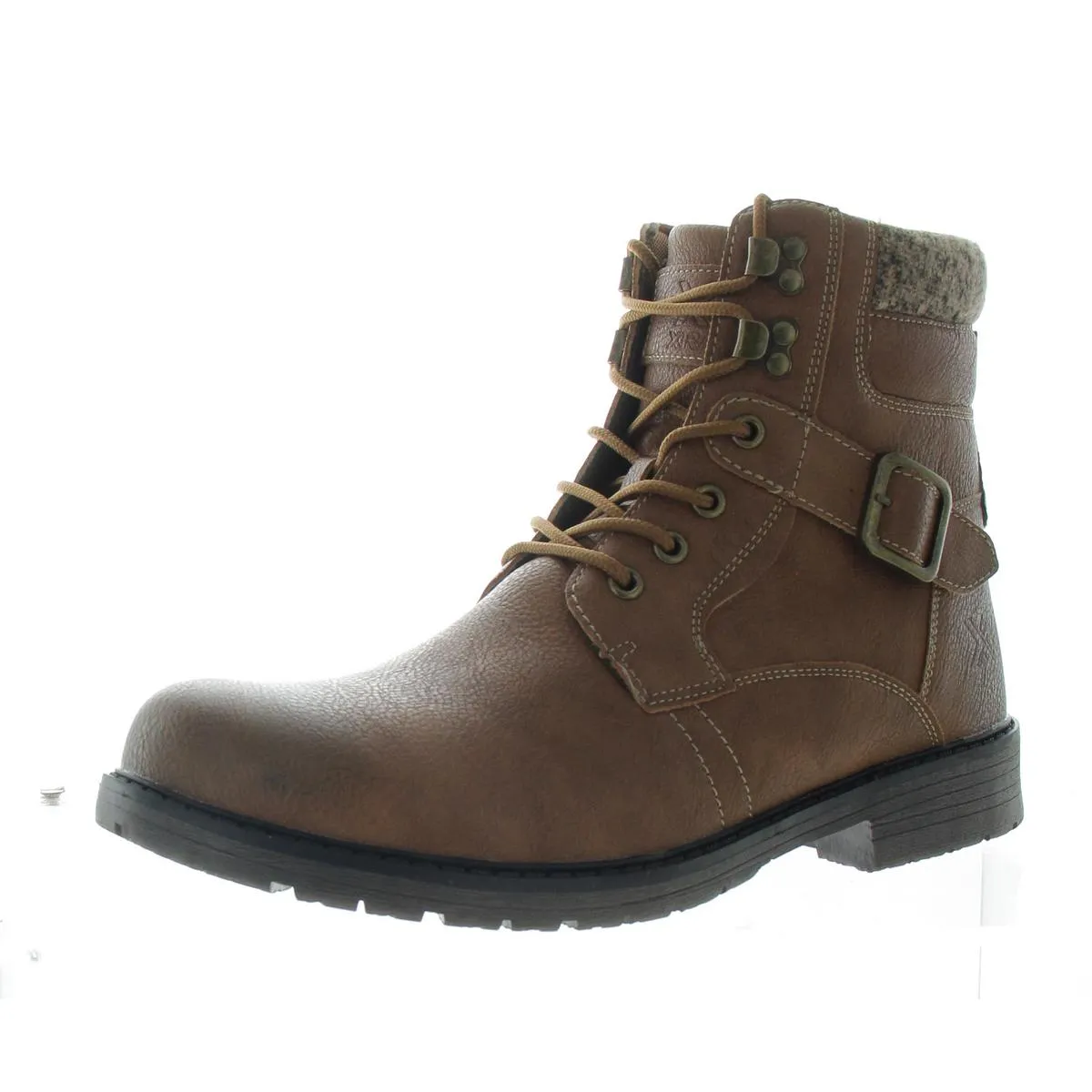 Tristan Mens Lace-Up Man Made Combat & Lace-Up Boots