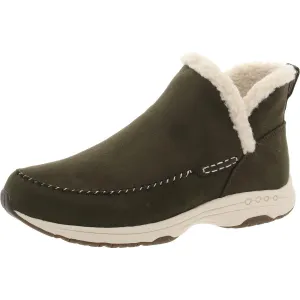 Tuva 2 Womens Faux Fur Faux Suede Shearling Boots