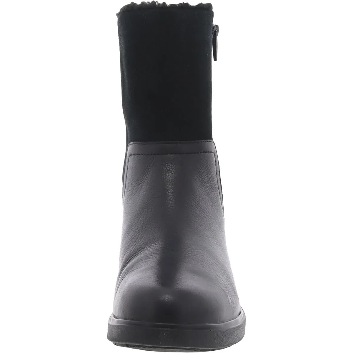 Un Elda Mid Womens Leather Zip Up Ankle Boots