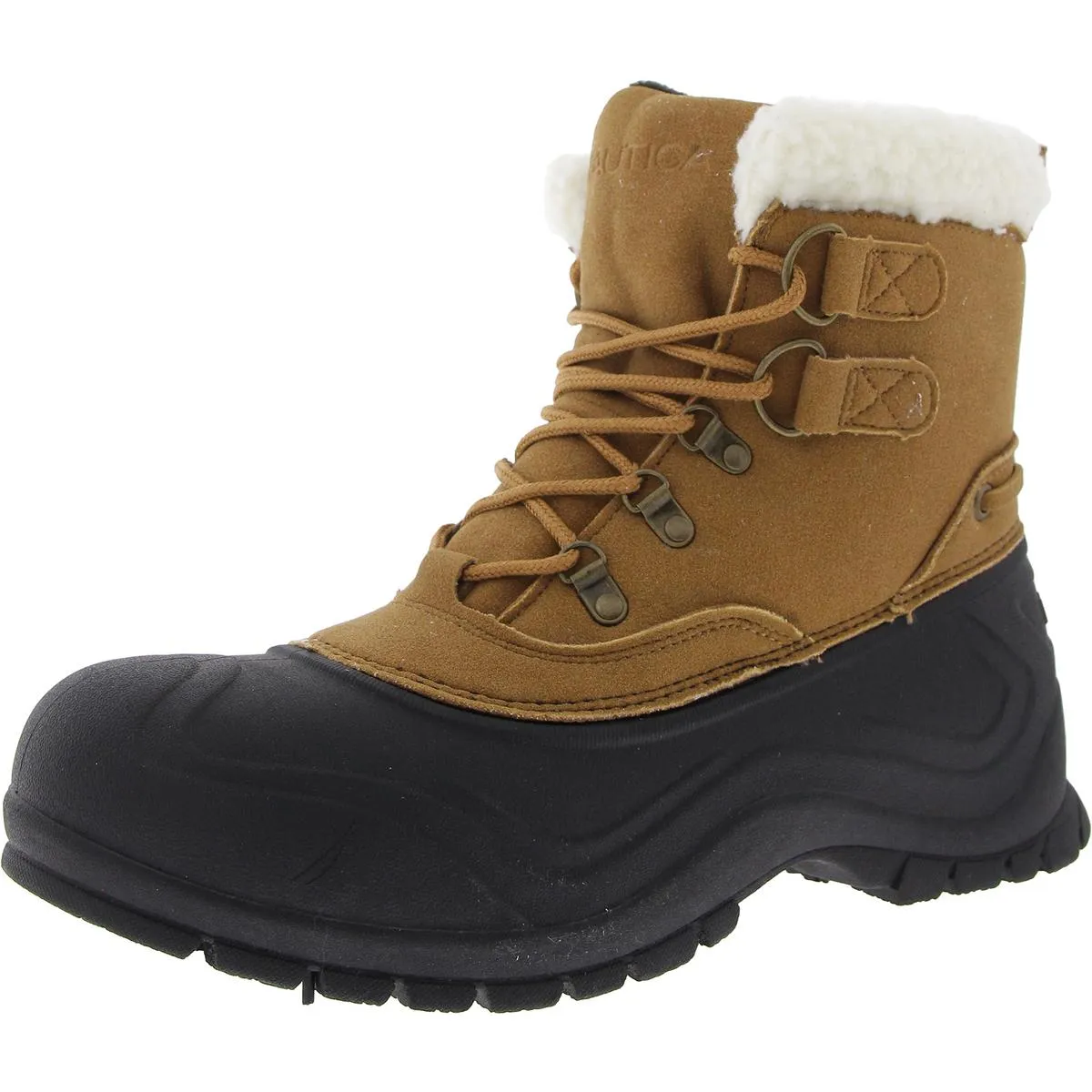 UNDERTOW Mens Faux Fur Lined Manmade Hiking Boots