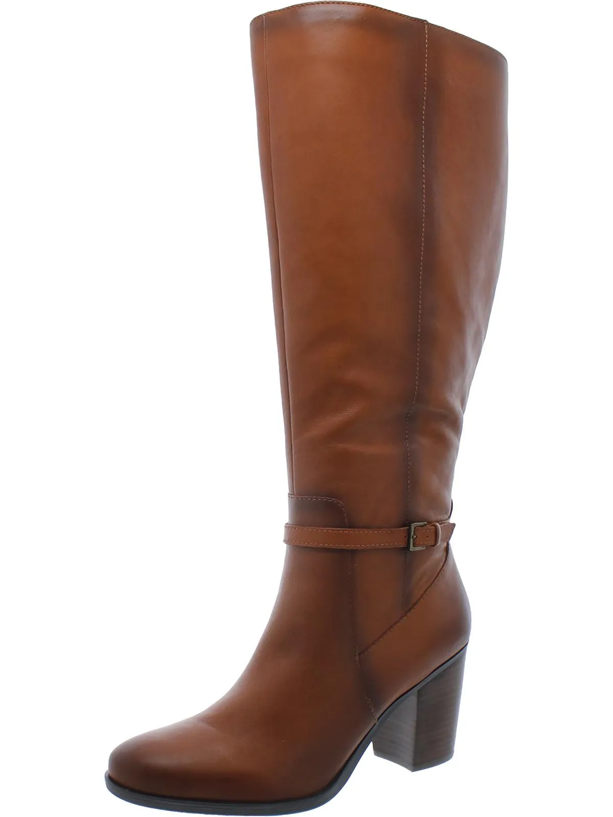 Uptown Womens Faux Leather Wide Calf Knee-High Boots