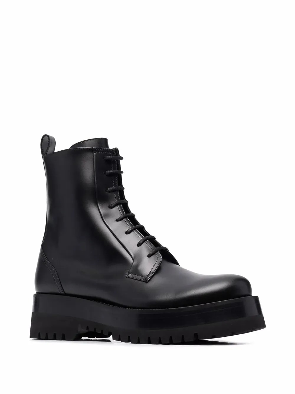 Valentino Ankle-Length Lace-Up Boots