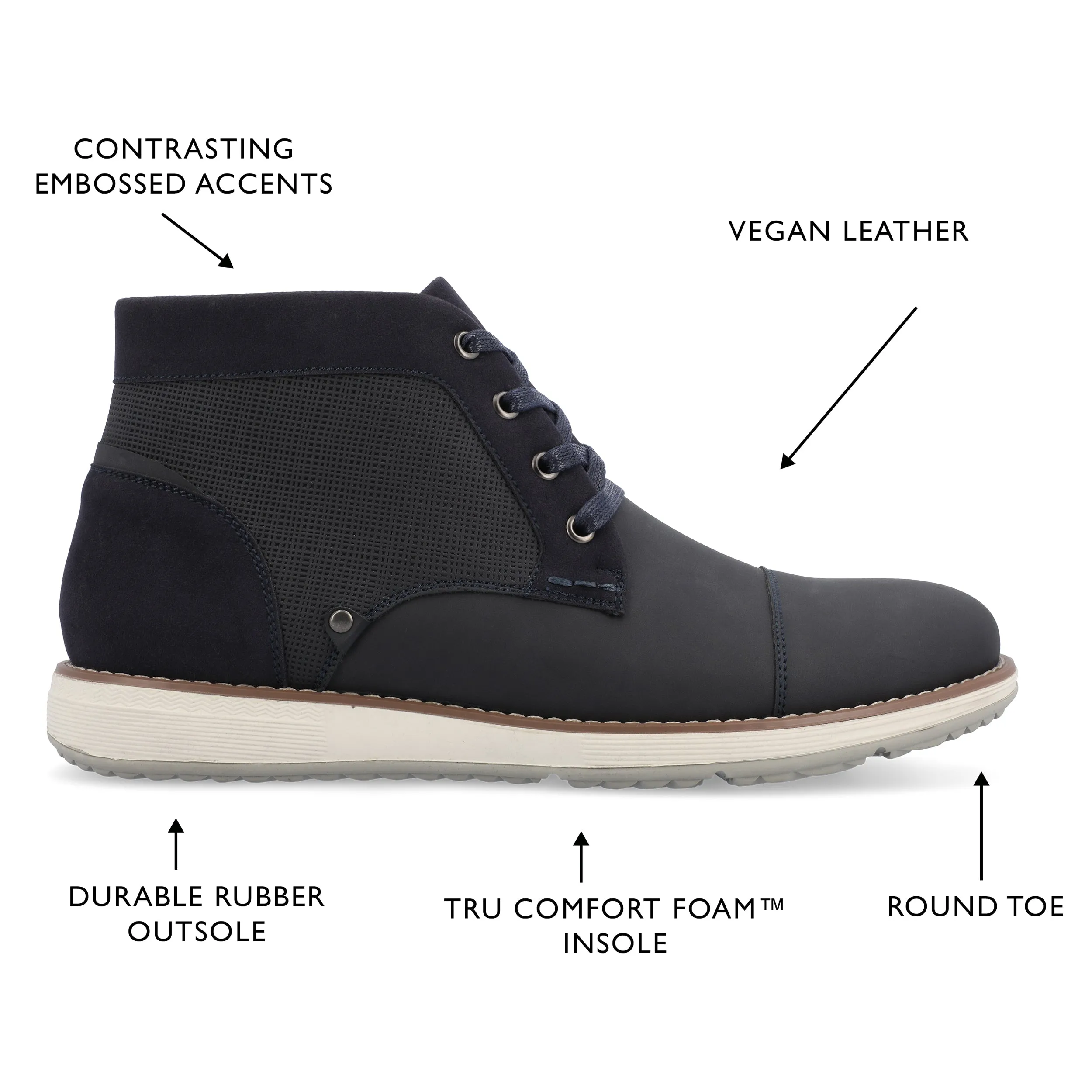 Vance Austin Cap Toe Chukka Boot
