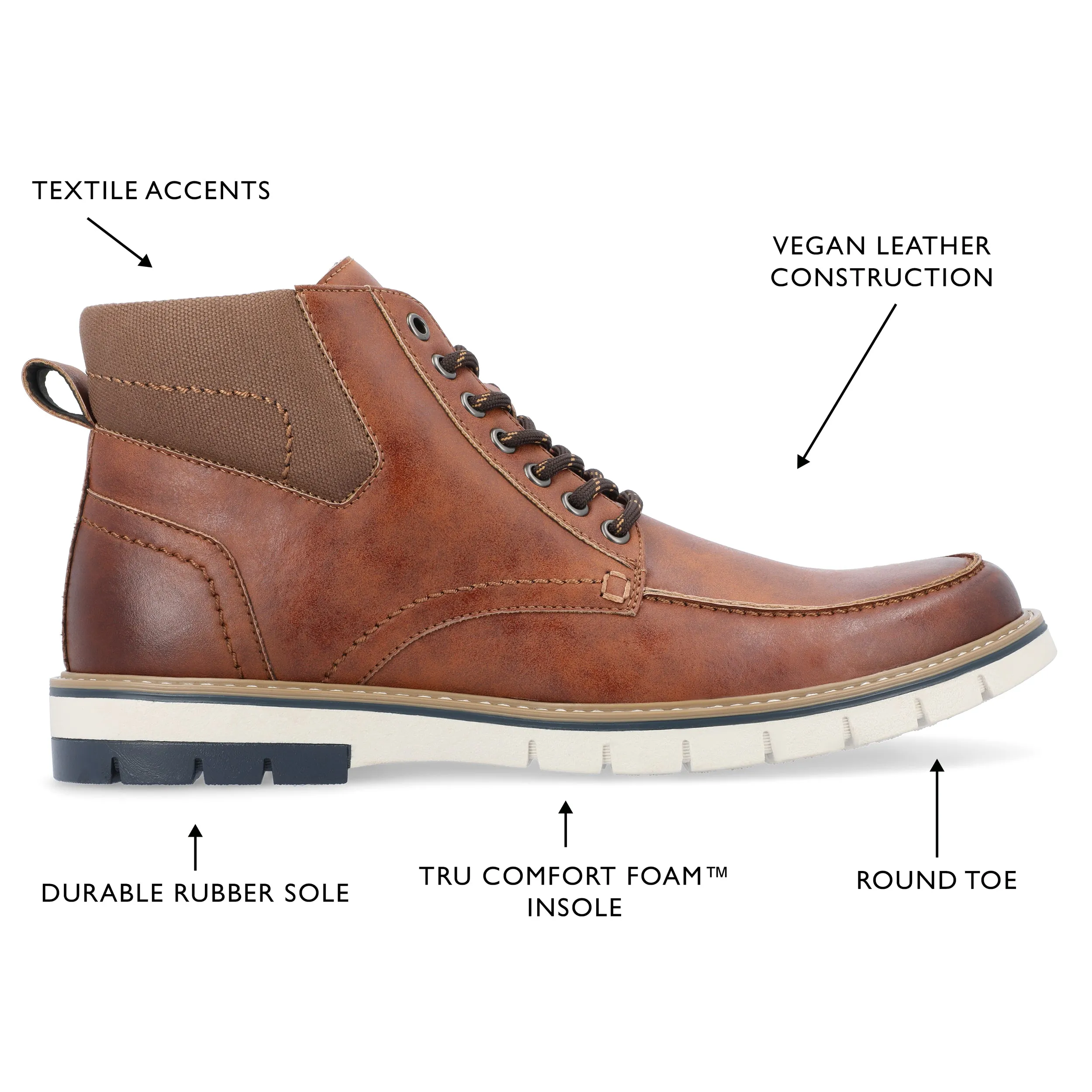 Vance Co. Dalvin Lace-up Ankle Boot