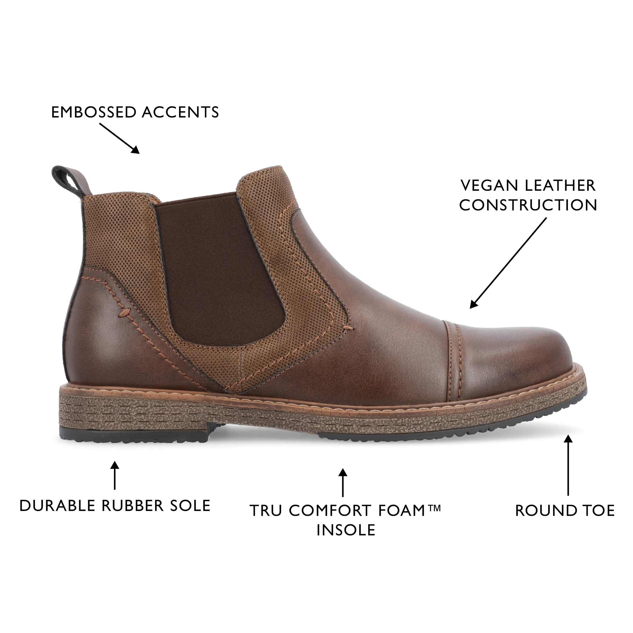 Vance Lancaster Pull-on Chelsea Boots
