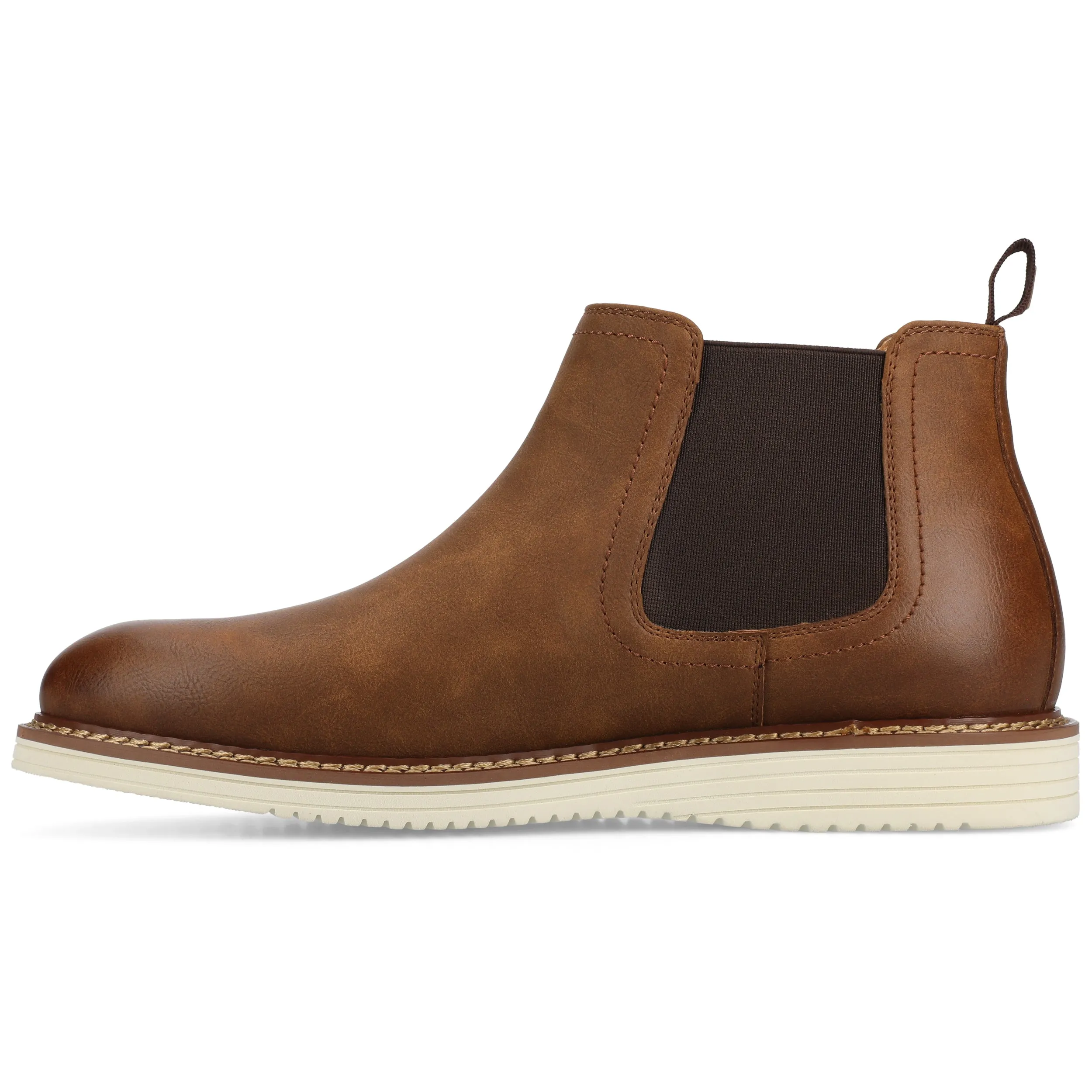 Vance Mens Salter Medium and Wide Width Plain Toe Casual Chelsea Boot