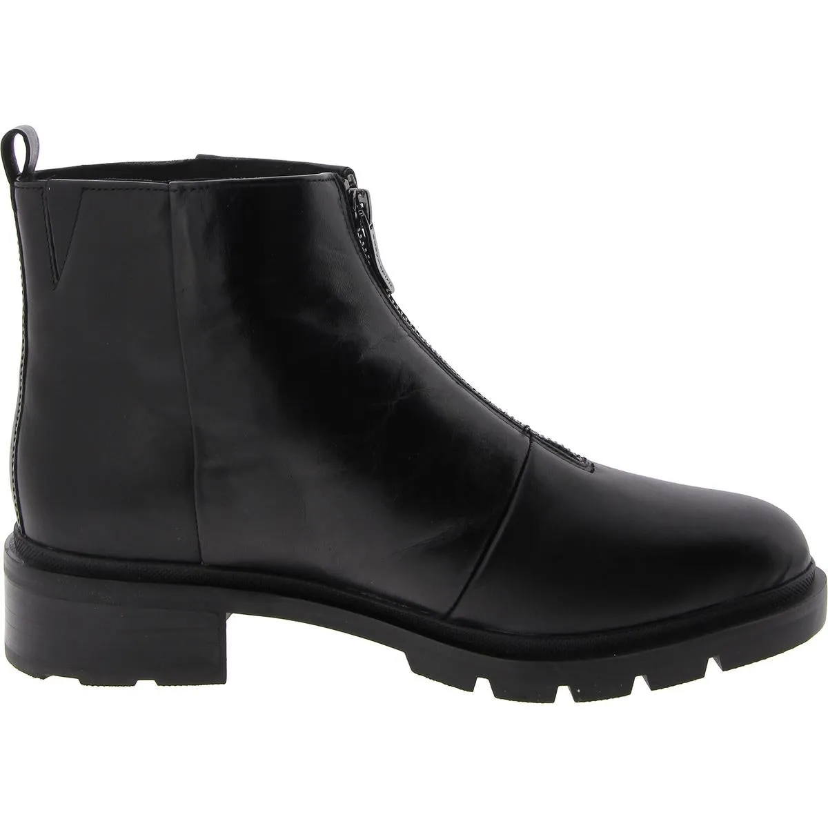 Vasso Womens Zipper Leather Mid-Calf Boots