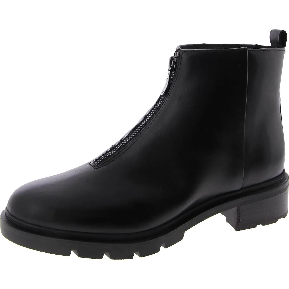 Vasso Womens Zipper Leather Mid-Calf Boots