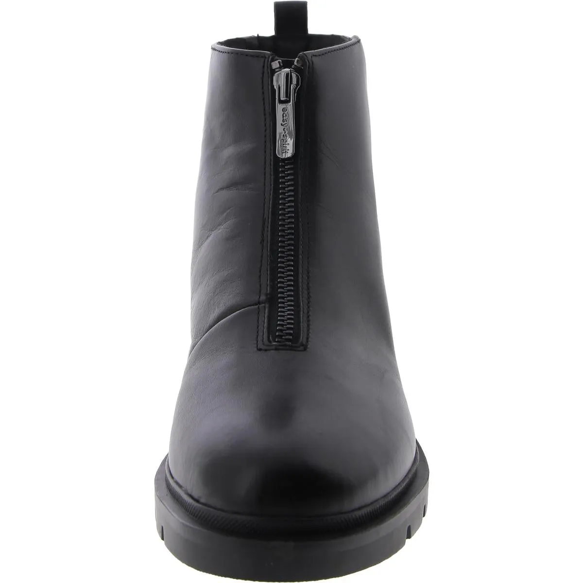 Vasso Womens Zipper Leather Mid-Calf Boots