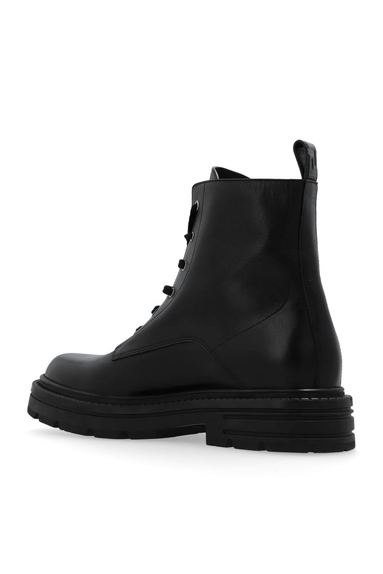 Versace Leather Ankle Boots