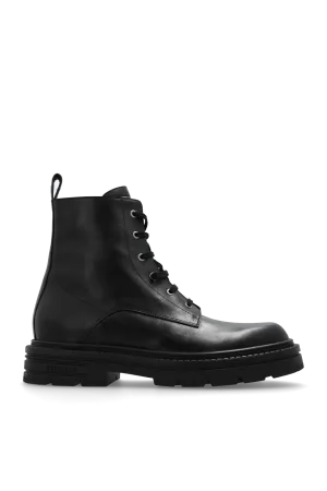 Versace Leather Ankle Boots