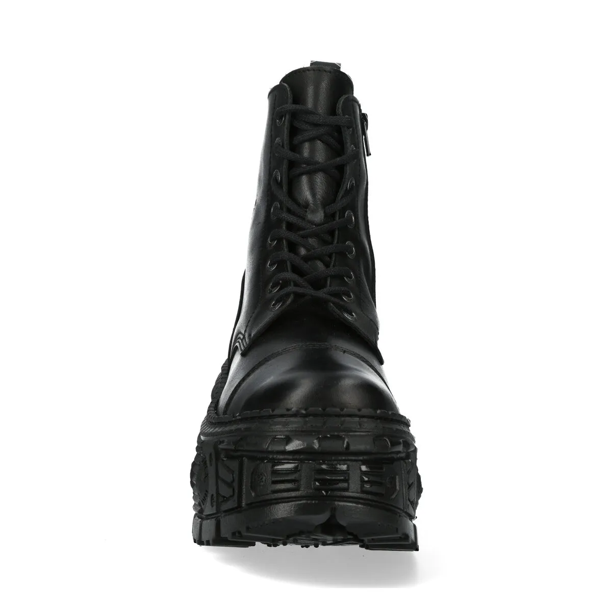 WALL083C-S5 Boots Metallic Leather Platform
