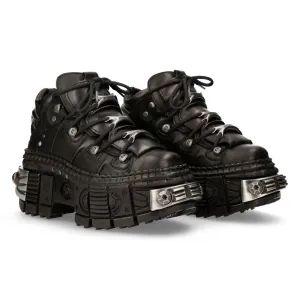 WALL106-S10 Boots Leather Platform Gothic