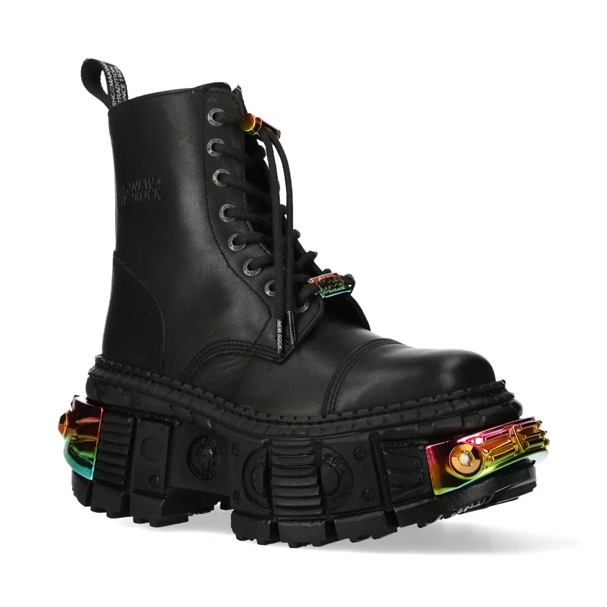 WALL83CCT-S8 Boots Leather Platform Gothic