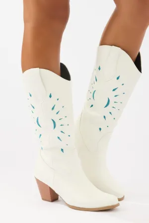 White Cowboy Boots