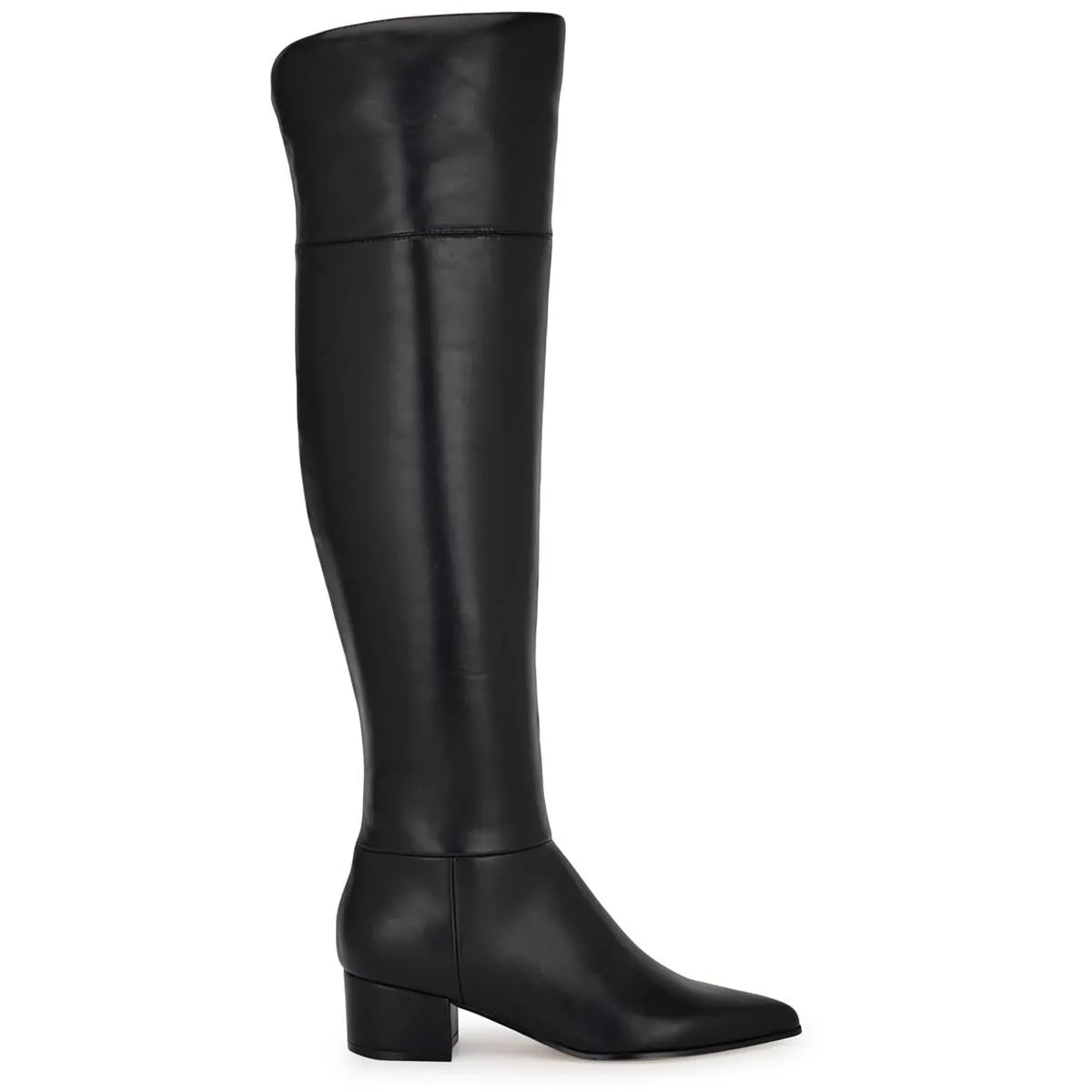 WNMANER3 Womens Solid Man Made Knee-High Boots